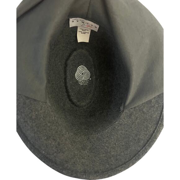 Vintage Betmar New York Gray Wool Hat with Attached Scarf One Size - Picture 6 of 9